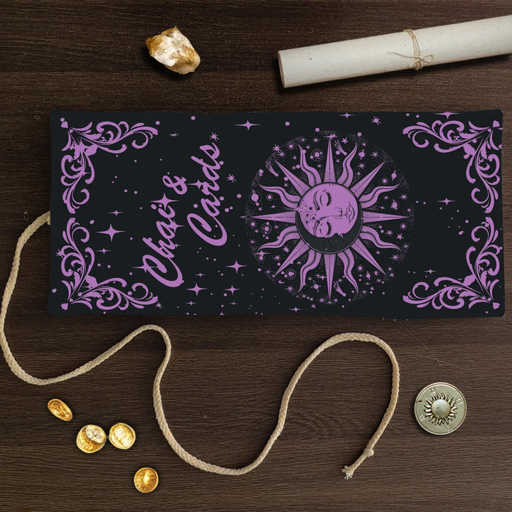 Purple Moon Sun Tarot Storage Bags