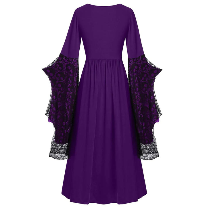 Purple Witch Halloween Dress Costume - Back