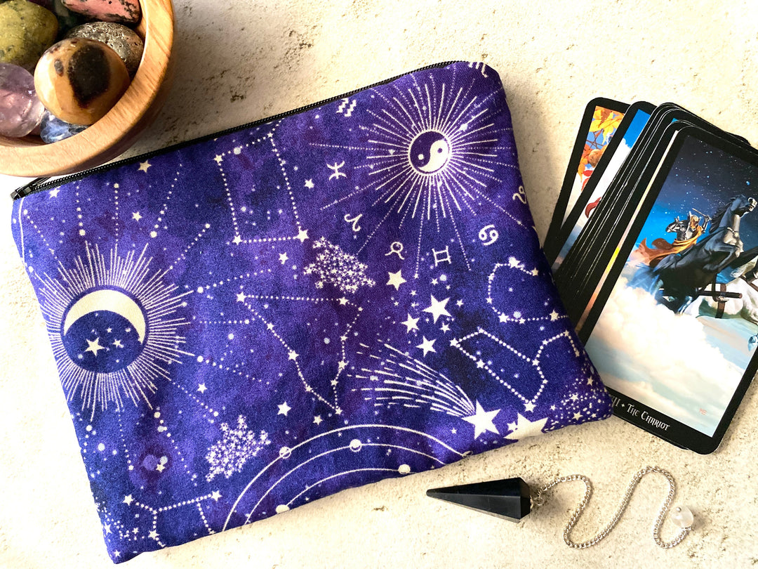 Purple Yin Yang Tarot Bag