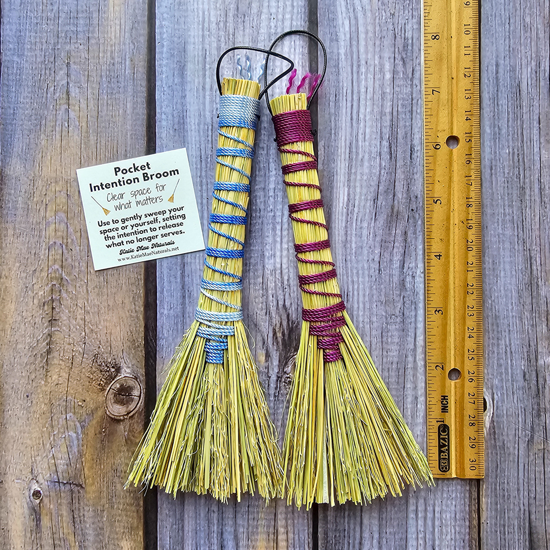 Purple and Blue Witch Brooms