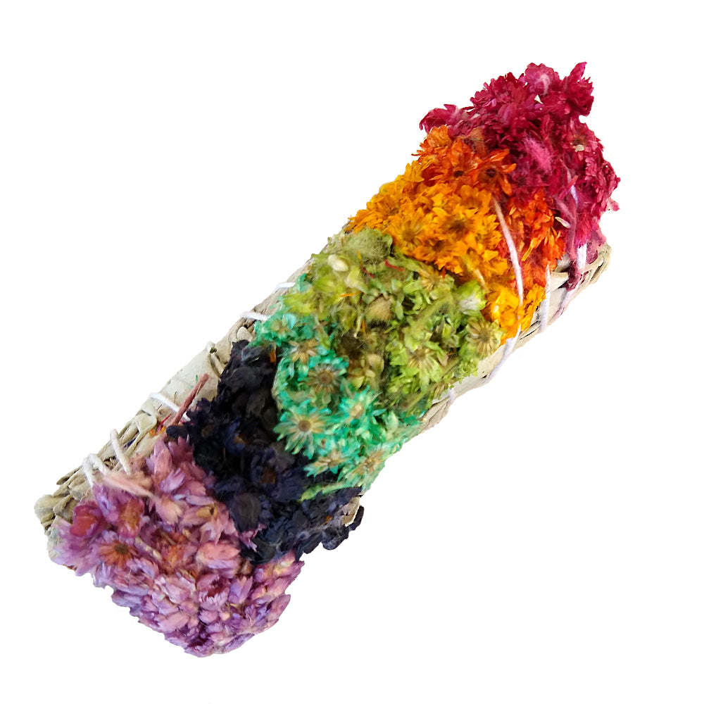 Rainbow Mullein White Sage Smudge Bundle