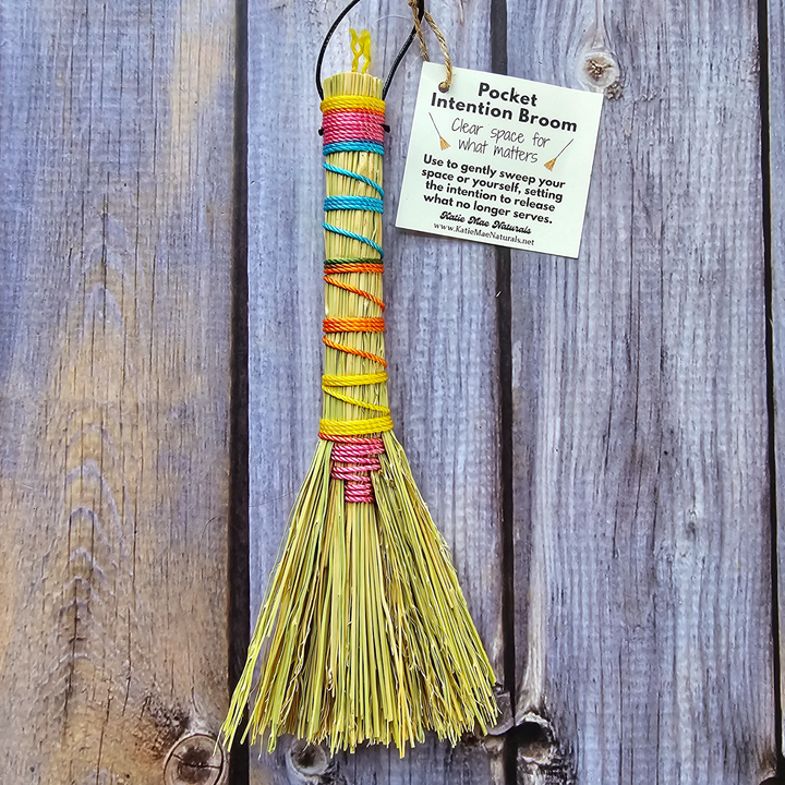 Rainbow Witch Broom