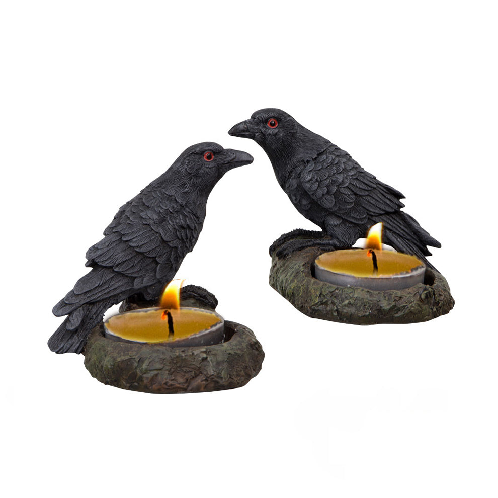 Raven Candle Holders