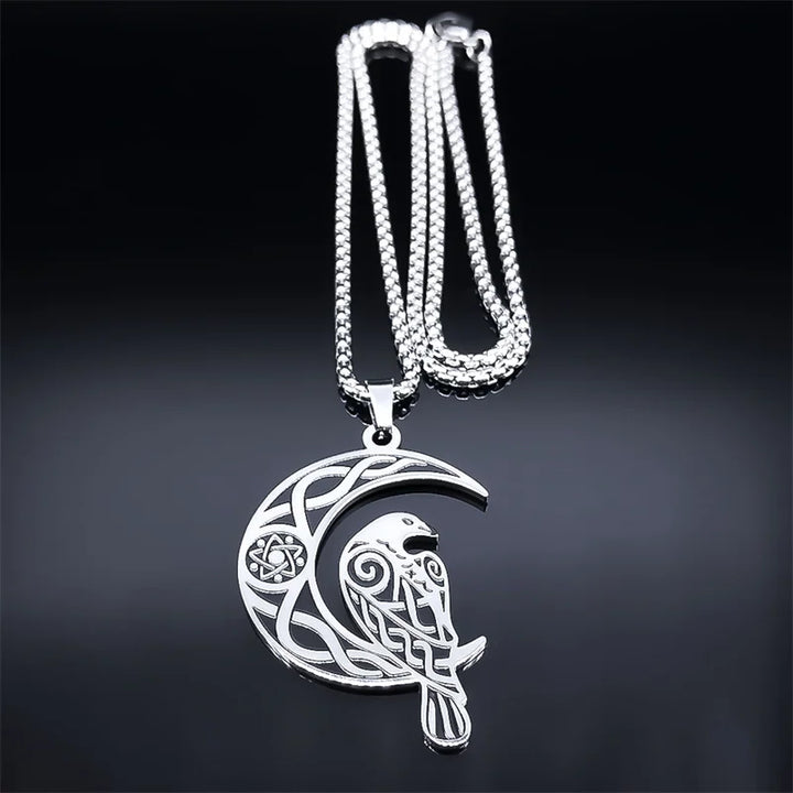 Raven Celtic Necklace