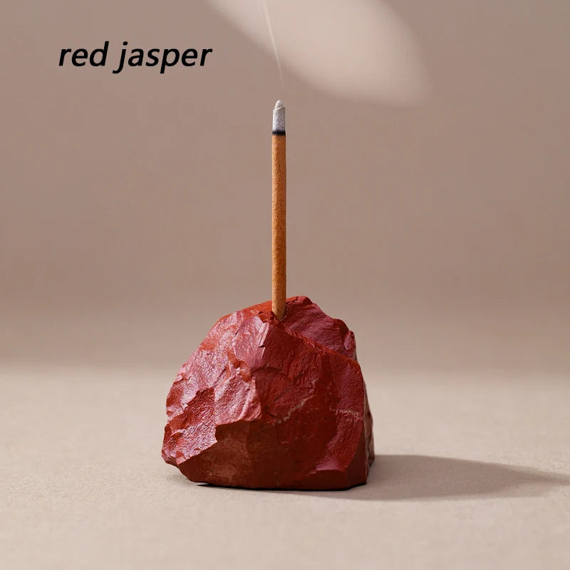 Red Jasper Crystal Incense Holders