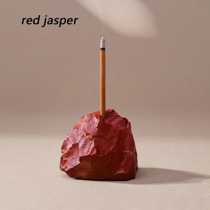 Red Jasper Crystal Incense Holders