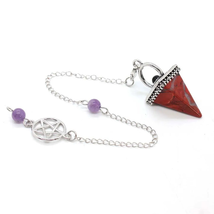 Red Jasper Pentacle Pyramid Pendulums