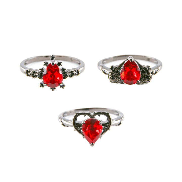 Red Stone Rings
