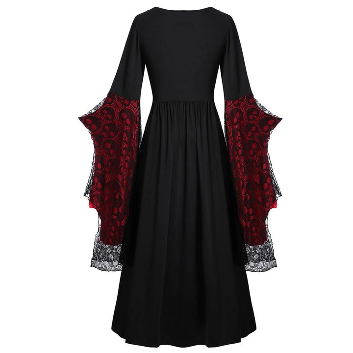 Red Witch Halloween Dress Costume - Back