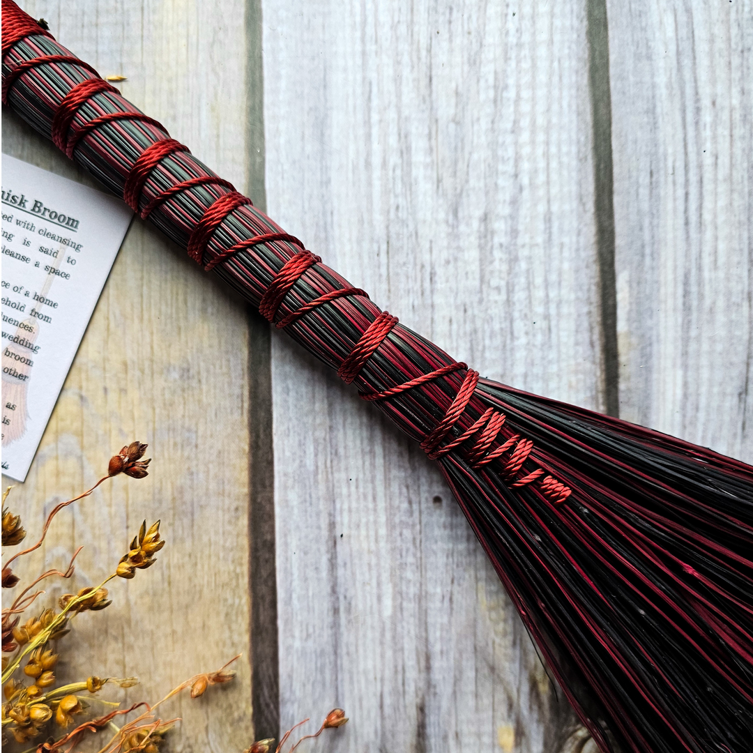 Red and Black Witch Broom