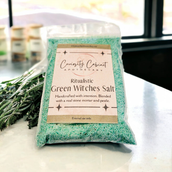 Ritual Green Witch Salt For Witchcraft