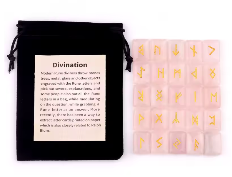 Rose Quartz Stone Runes