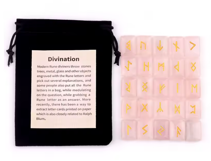 Rose Quartz Stone Runes