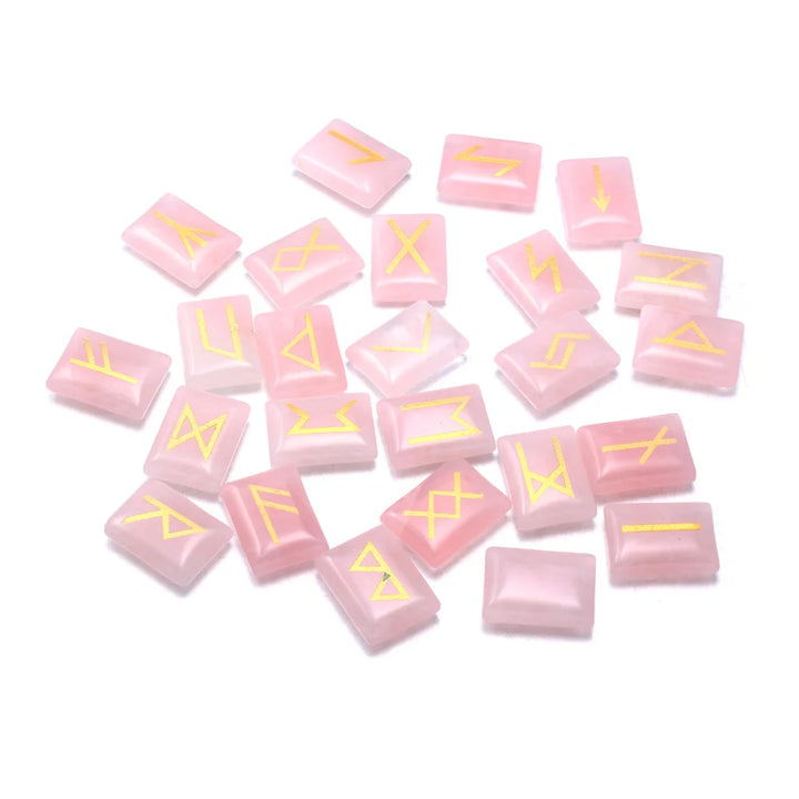 Rose Quartz Viking Runes