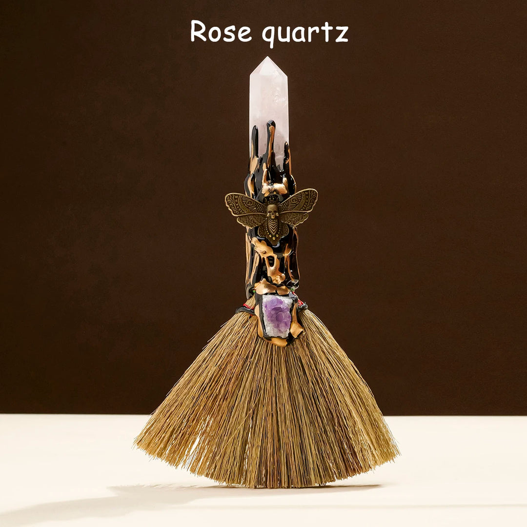 Rose Quartz Witch Broom