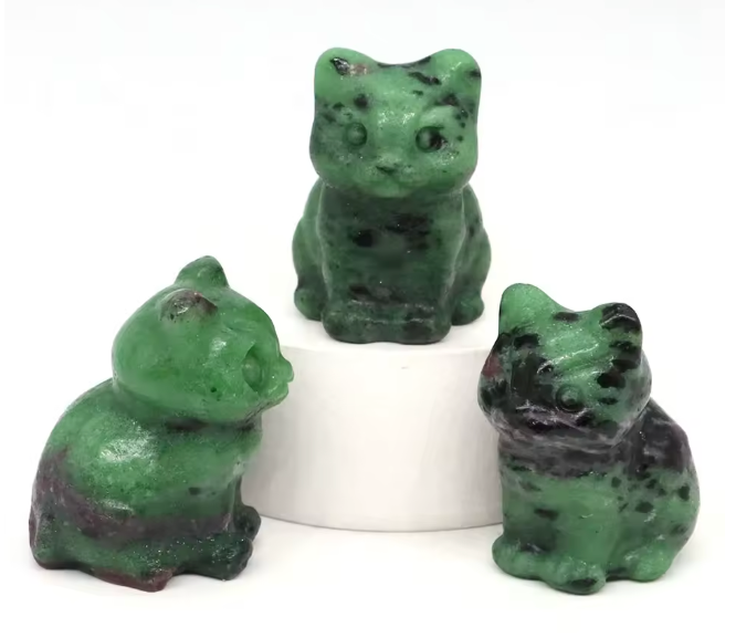 Ruby Zoisite Cat Crystal