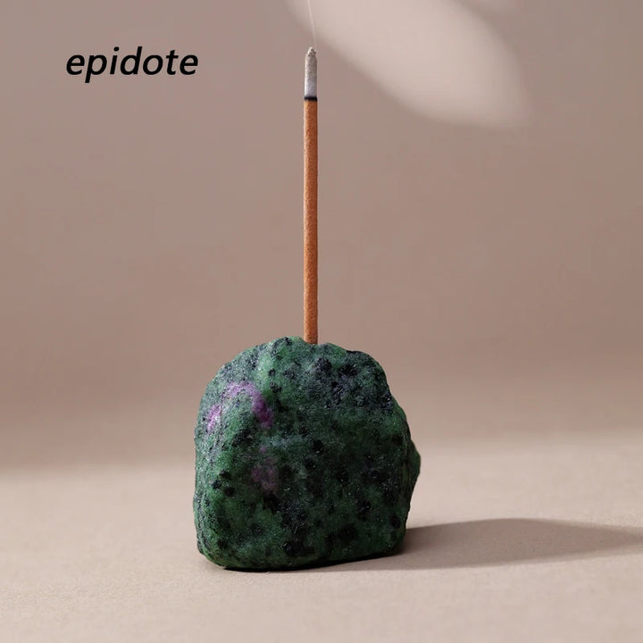 Ruby Zoisite Crystal Incense Holders