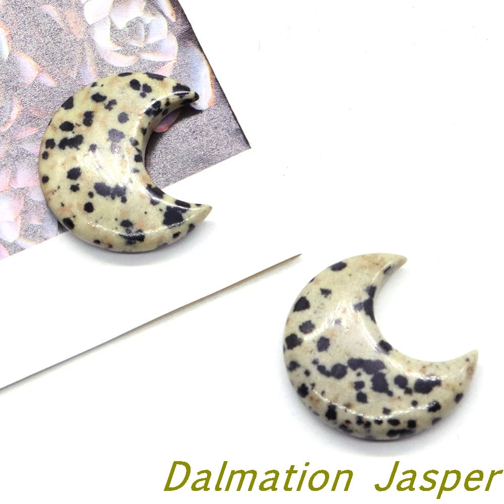 Dalmatian Jasper Crystal Moons | Green Witch Creations