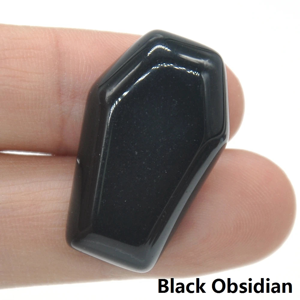 Obsidian Crystal Stone Coffins | Green Witch Creations