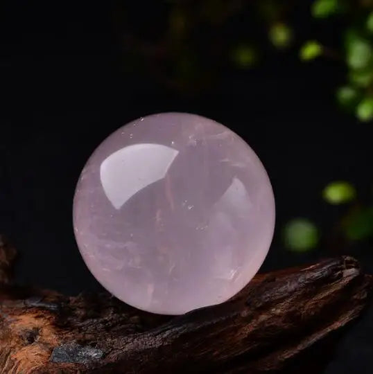 Rose Quartz Crystal Ball with Stand | Green Witch Creations