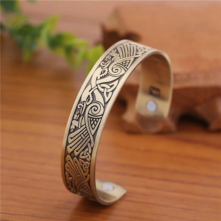 Gold Celtic Cuff Bracelet