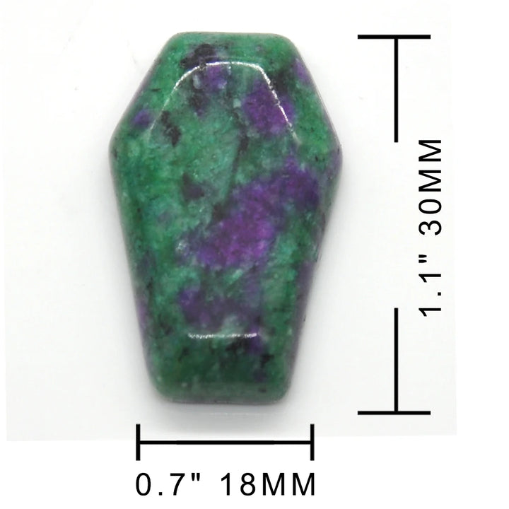 Ruby Zoisite Crystal Stone Coffins | Green Witch Creations