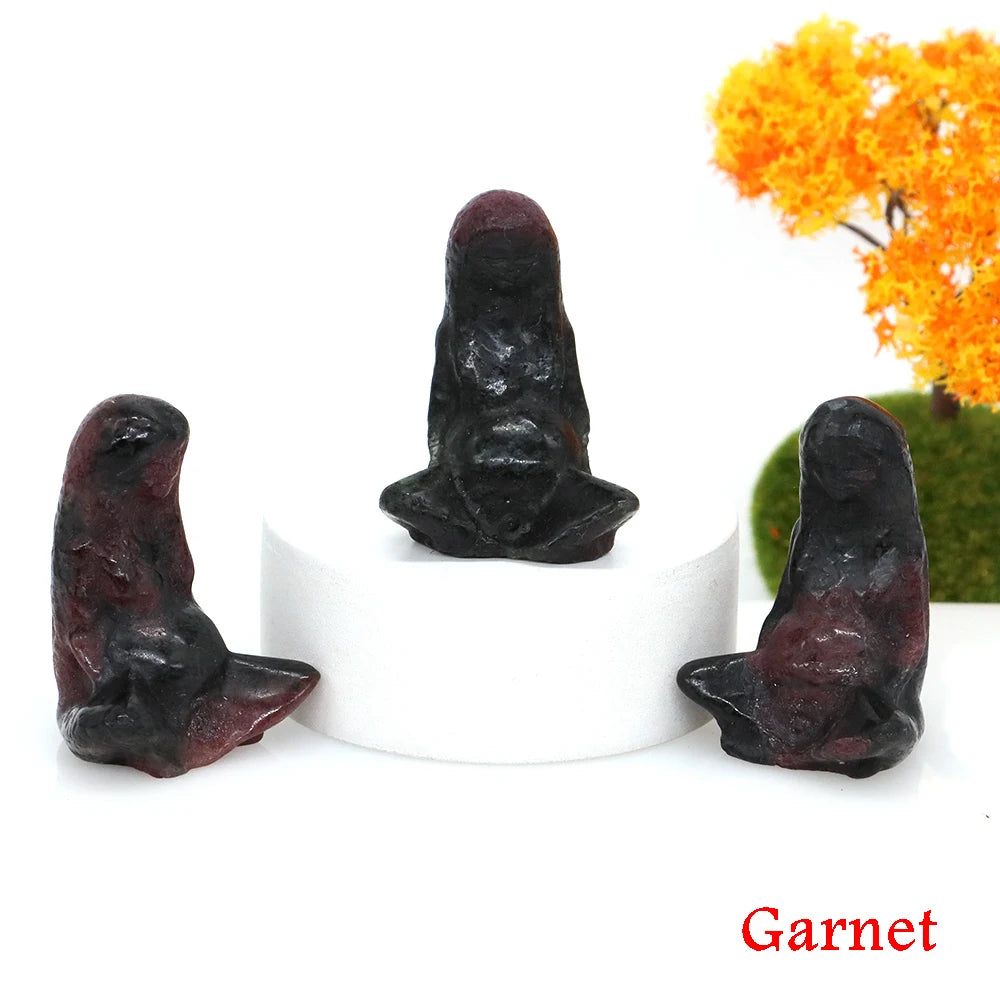 Garnet Crystal Goddess Mother Earth Figurines | Green Witch Creations