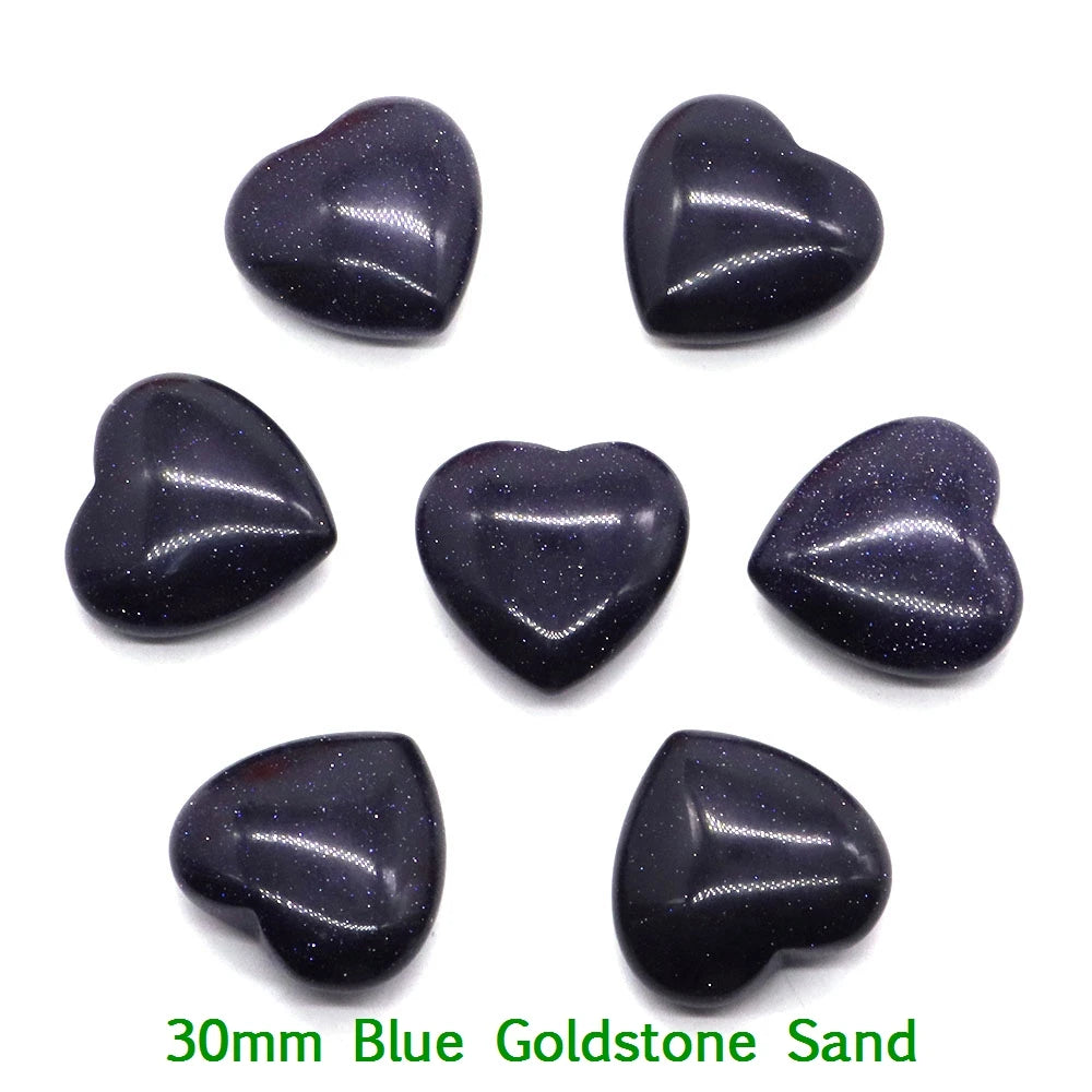 Blue Sandstone Heart Shaped Crystals For Sale
