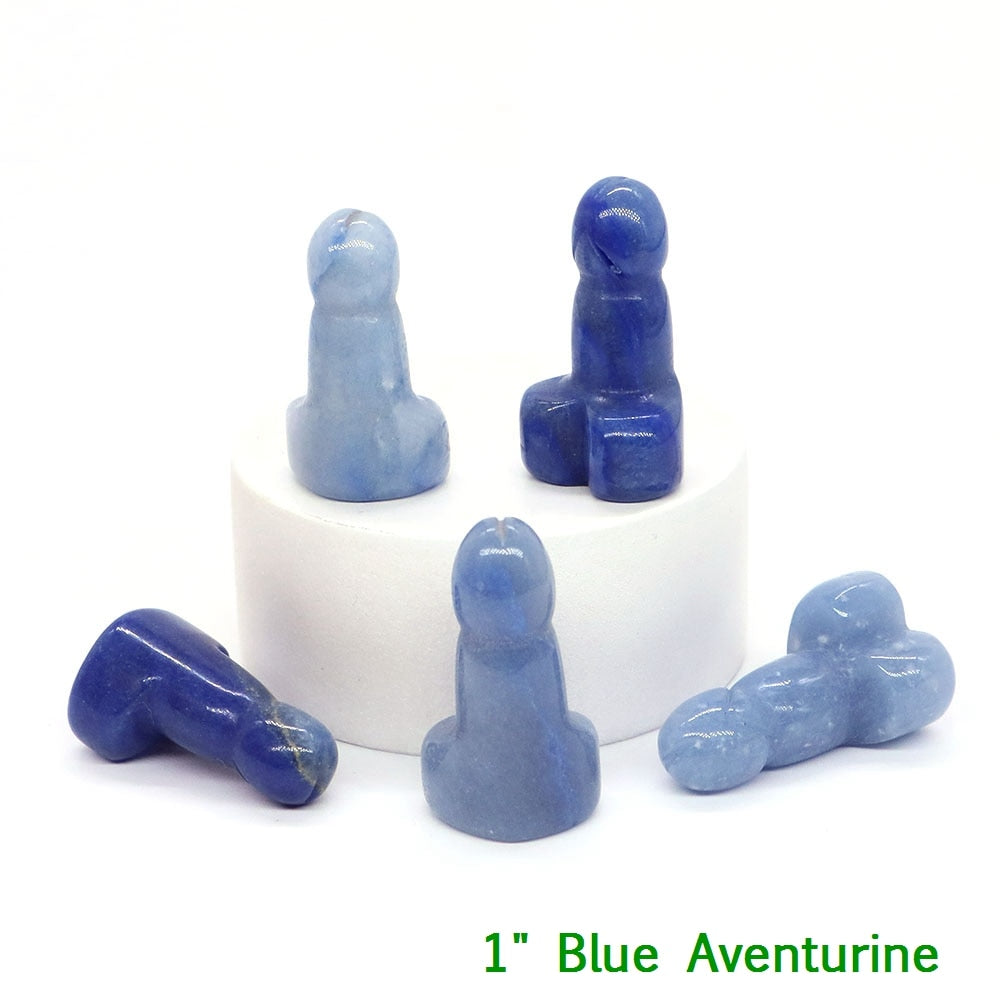 Blue Aventurine Crystal Penis For Sale | Green Witch Creations