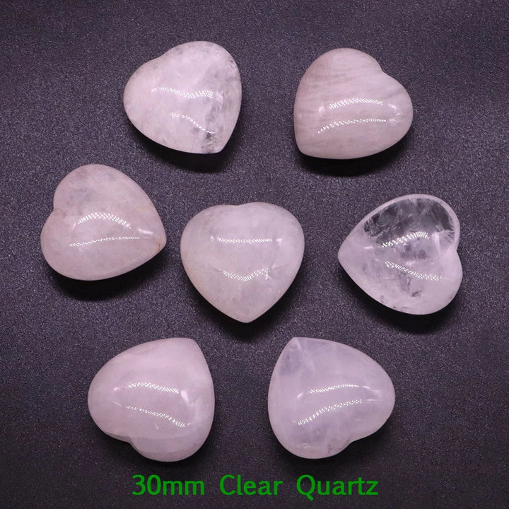 Clear Quartz Heart Shaped Crystals For Sale
