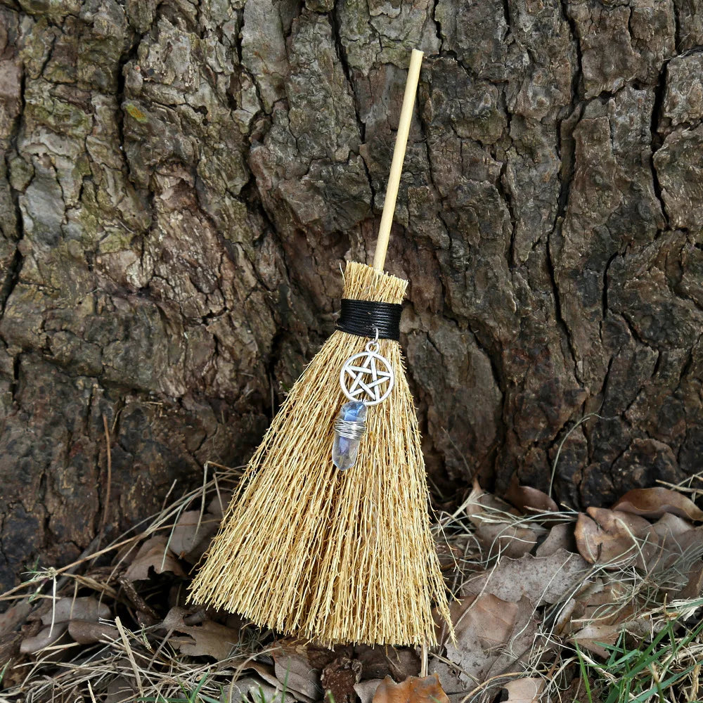 Mini Crystal Charm Brooms | Green Witch Creations