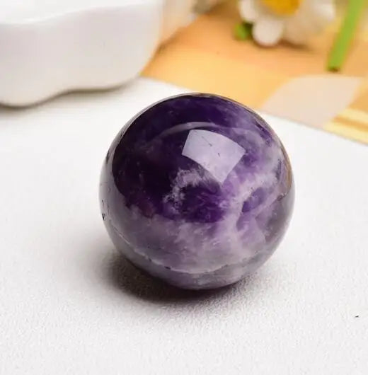 Amethyst Crystal Ball with Stand | Green Witch Creations