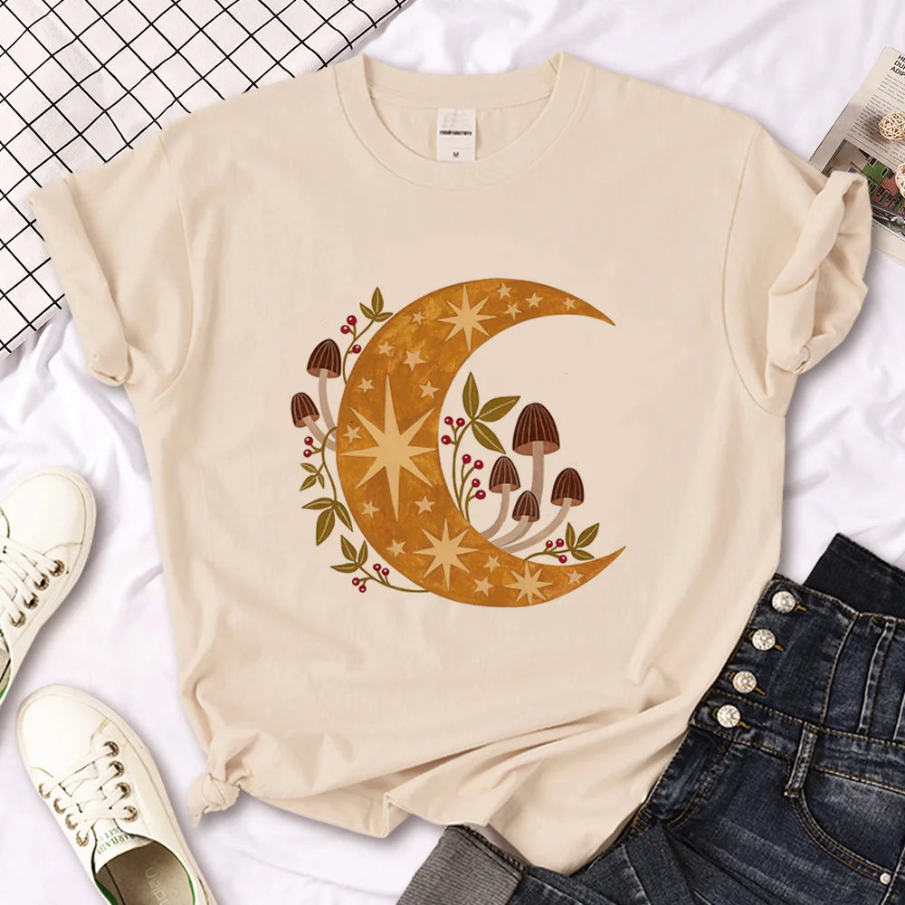 Moon Mushroom T-Shirt | Green Witch Creations