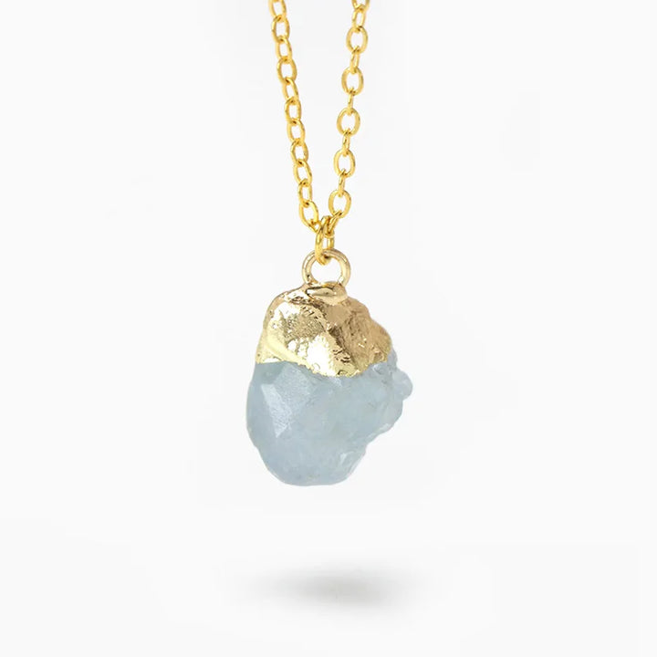 Aquamarine Gold Necklaces For Sale | Green Witch Creations