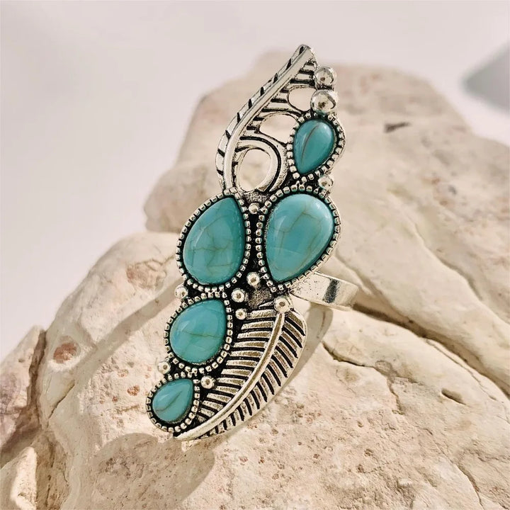 Turquoise Bohemian Gypsy Witchy Trendy Fashion Cute Ring Sets | Green Witch Creations