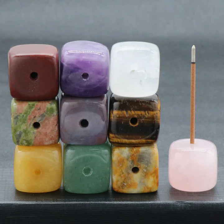 Stone Cube Incense Holder | Green Witch Creations