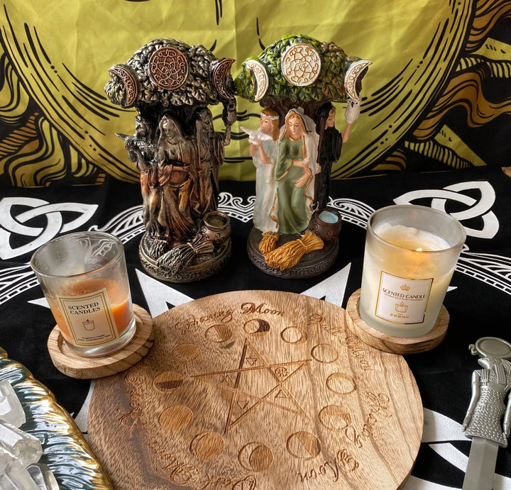 Maiden, Mother, & Crone Statue | Green Witch Creations