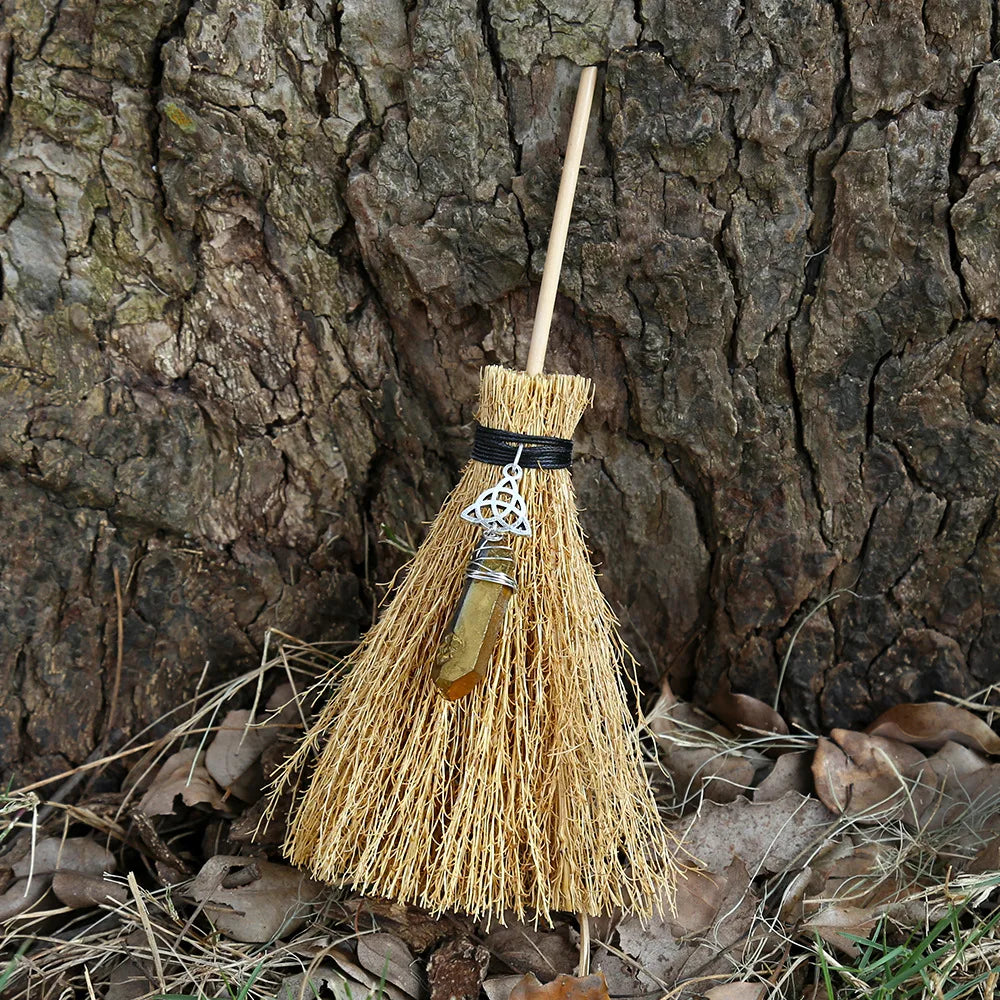 Mini Crystal Charm Brooms | Green Witch Creations