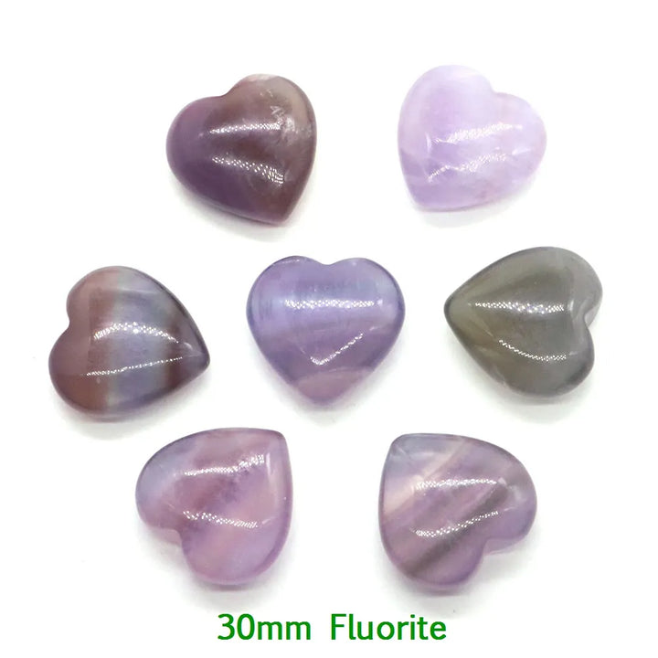 Fluorite Heart Shaped Crystals For Sale