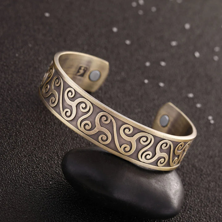 Gold Spiral Celtic Bracelet