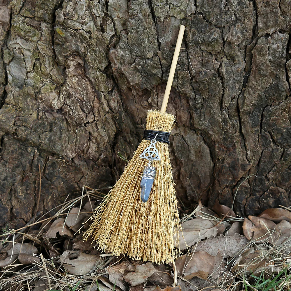 Mini Crystal Charm Broom For Sale | Green Witch Creations