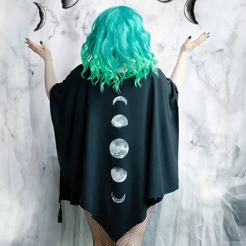 Moon Phase Tassel Shawl | Green Witch Creations