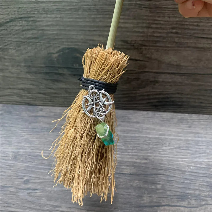 Mini Crystal Charm Broom For Sale | Green Witch Creations