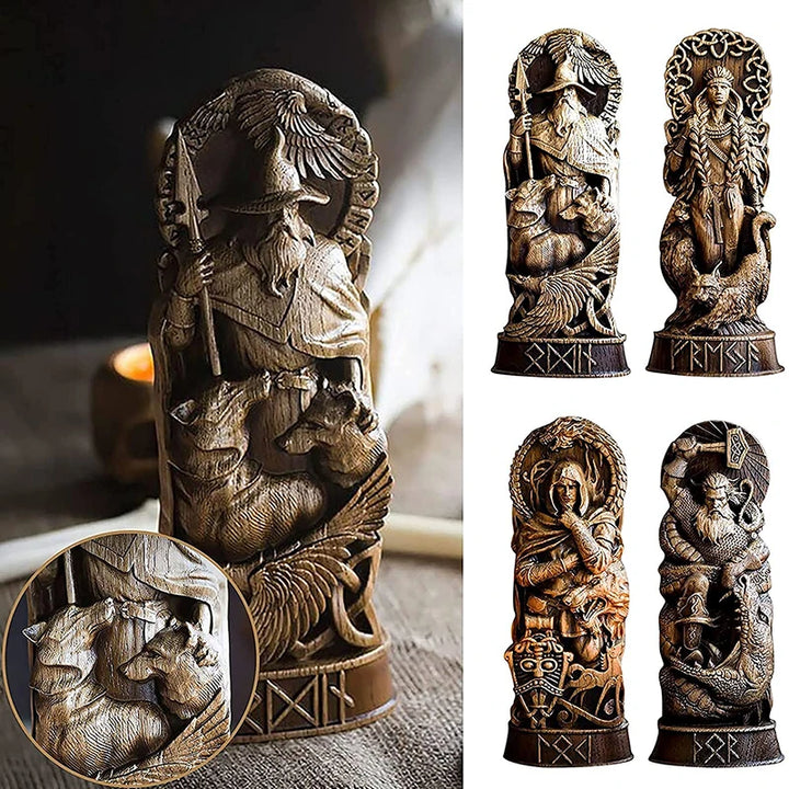 Norse Gods Goddess Statues | Green Witch Creations