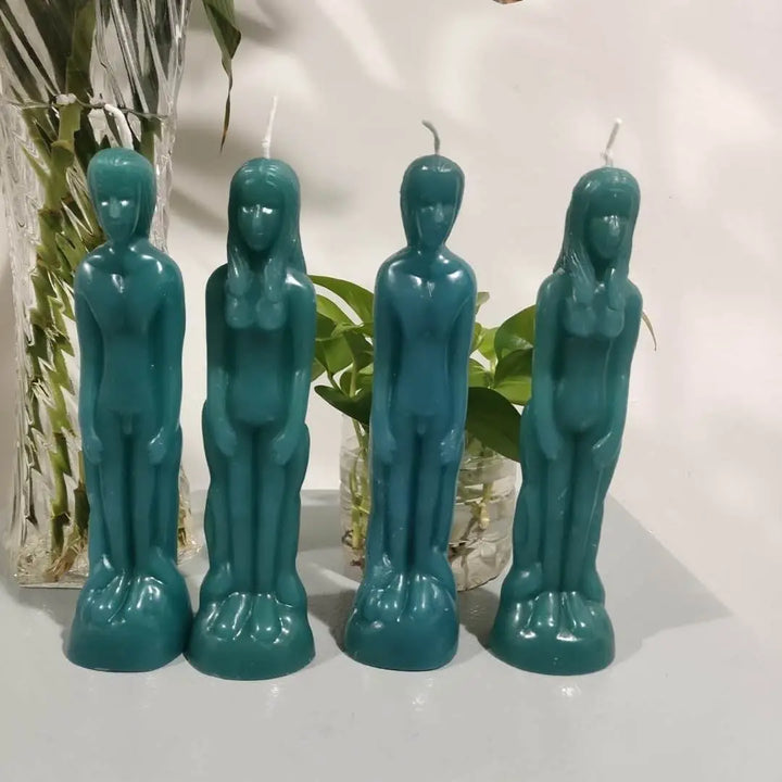 Female & Male Body Figurine Candle For Sale | Green Witch Creations