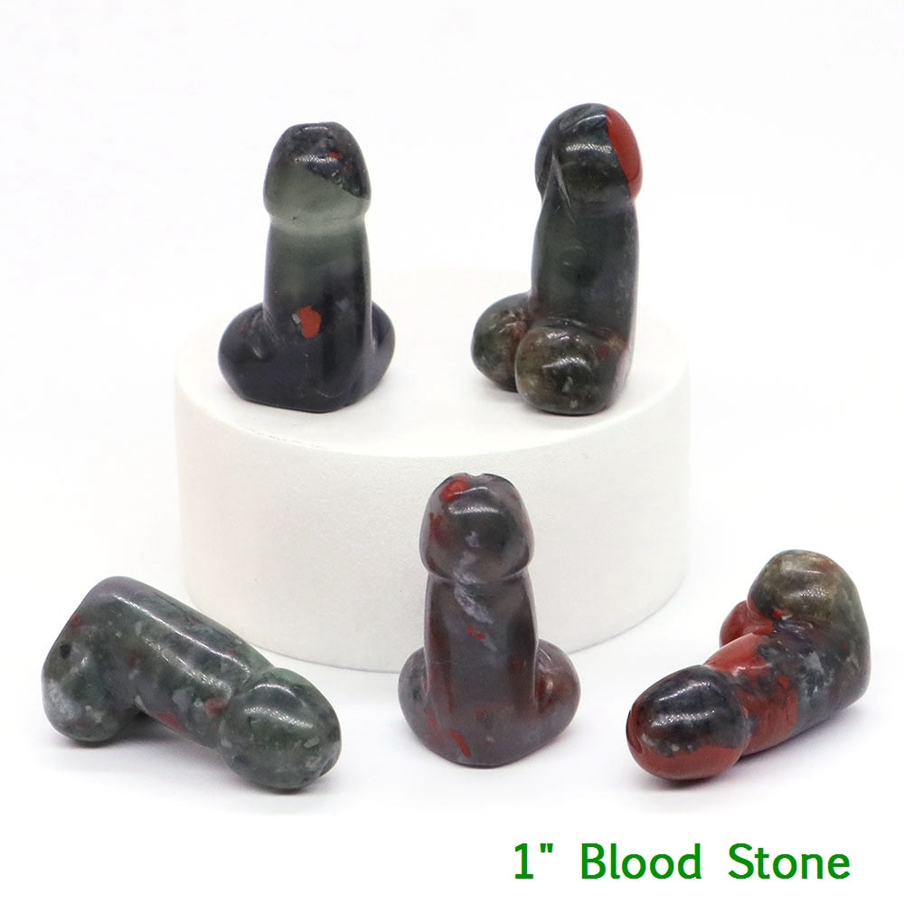 Blood Stone Crystal Penis