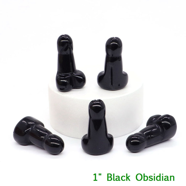 Black Obsidian Crystal Penis