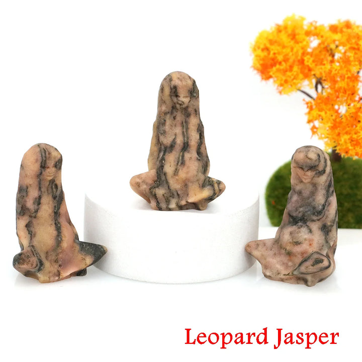 Leopard Jasper Crystal Goddess Mother Earth Figurines | Green Witch Creations