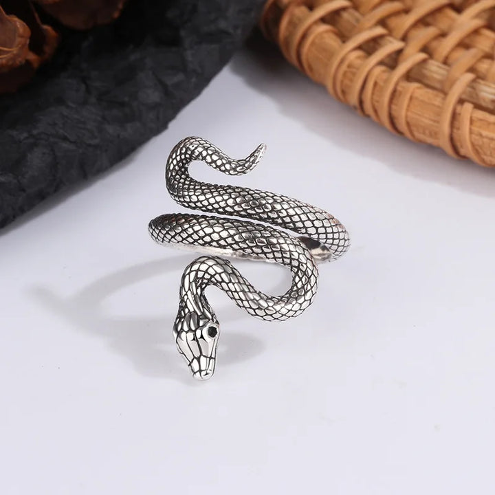 925 Sterling Silver Snake Ring | Green Witch Creations