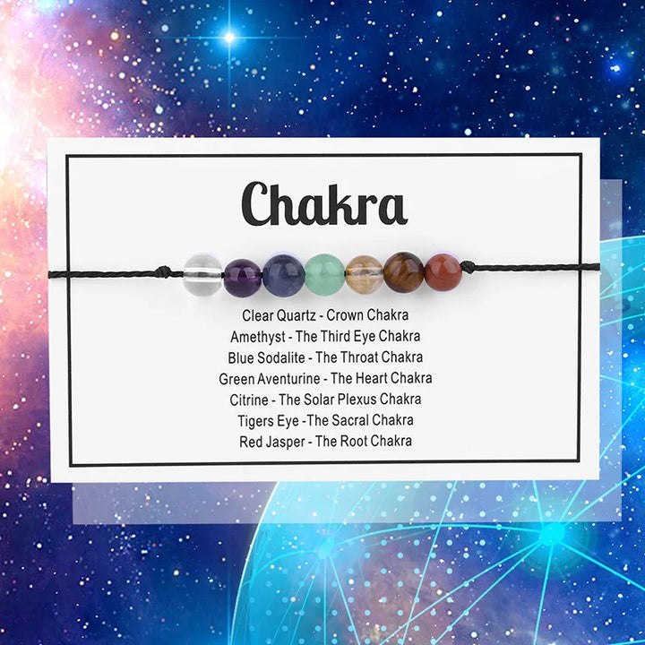 Chakra Healing Stone Bead Line Bracelets For Sale | Green Witch Creations